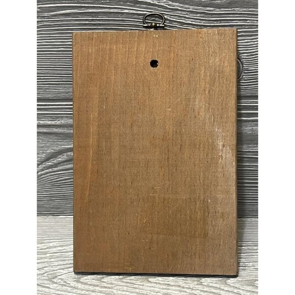 Vintage Wooden Plaque Sleeping Squirrel Now I Lay Me Down to Sleep Retro - Picture 6 of 6